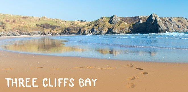 Three Cliffs Bay Beach