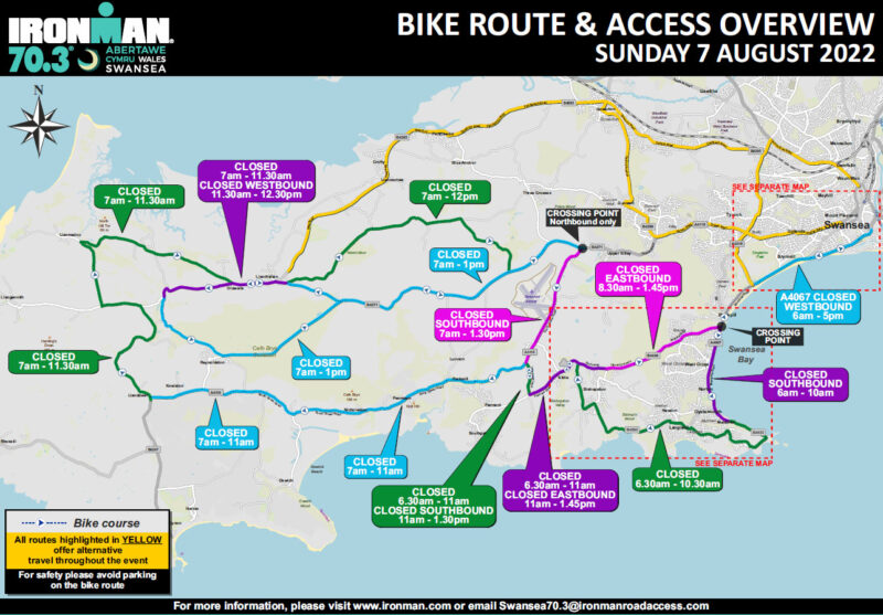 IRONMAN 70.3 Swansea Road Closures Enjoy Swansea Bay