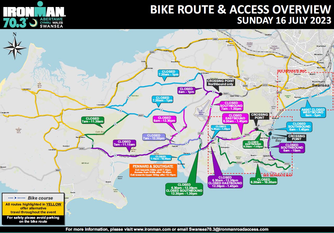 IRONMAN 70.3 Swansea Road Closures Enjoy Swansea Bay